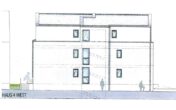 2-Zimmer-Penthousewohnung (bezugsfrei) mit Dachterrasse, EBK, Aufzug, TG-Stellplatz + Wallbox - Ansicht West