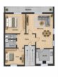 Modernisierte 4-Zimmer-Wohnung im 1. OG mit großem Balkon – HD-Handschuhsheim - Grundriss