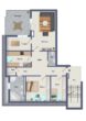 4-Zi.-Wohnung mit Dachterrasse, Einbauküche & 1 TG- + 1 Außenstellplatz – schöner Ausblick inklusive - Grundriss
