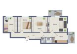 4-Zimmer EG-Wohnung im Herzen von Karlsruhe - Grundriss