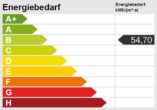 3-Zimmer-Wohnung im 1. OG im Herzen von Dossenheim - Energieskala