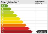 Einfamilienhaus mit Nebengebäuden auf großzügigem Areal (ca. 4.700 m²) in Hohensachsen - Energieskala