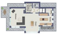 Heidelberg-Dossenheim: Traumhafte Luxus Maisonette-Wohnung über den Dächern von Dossenheim - Grundriss DG