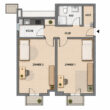 2-Zimmer-DG-Wohnung mit 2 Balkonen, 1 TG-Stellplatz bezugsfrei ab 01.02.2027 - Grundriss