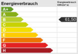 Lichtdurchflutete 4-Zi.-Wohnung mit Wärmepumpe, zwei Balkonen & Einzelgarage – bezugsfrei - Energieskala